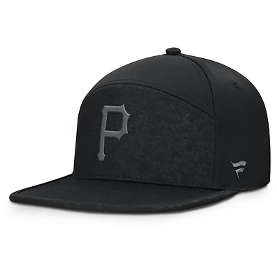 Men's Fanatics Black Pittsburgh Pirates Platoon Snapback Hat