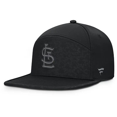 Men's Fanatics Black St. Louis Cardinals Platoon Snapback Hat