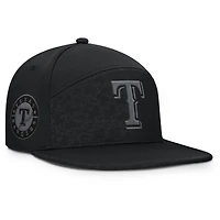 Men's Fanatics Black Texas Rangers Platoon Adjustable Hat