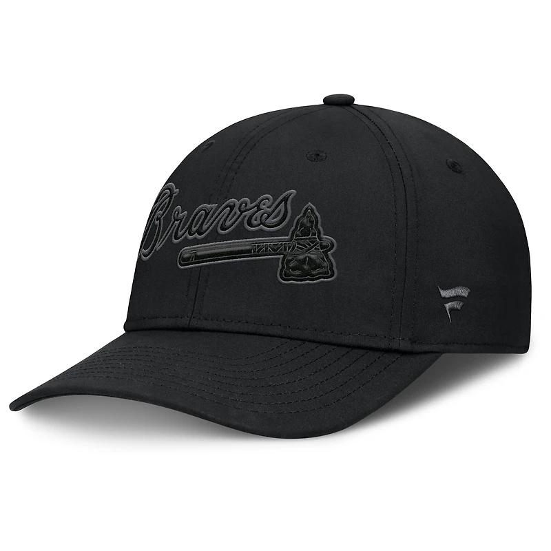 Men's Fanatics Black Atlanta Braves Overpower Flex Hat