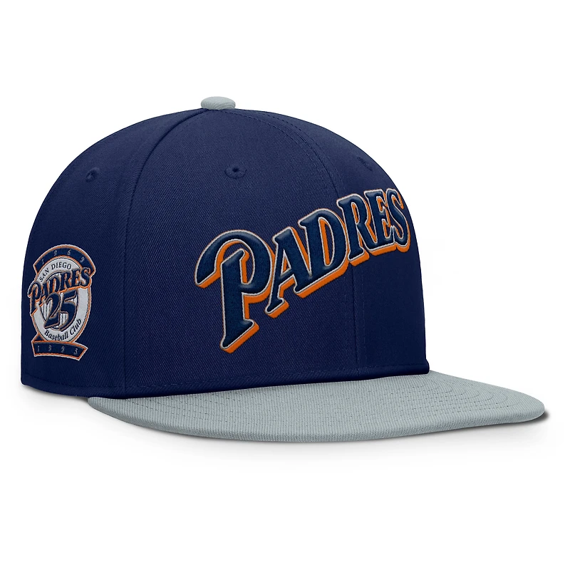 Men's Fanatics  Navy/Gray San Diego Padres Yard Fitted Hat