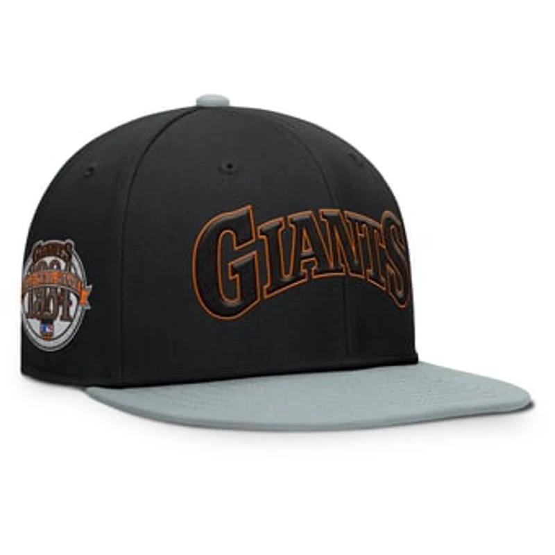 Men's Fanatics Black/Gray San Francisco Giants Yard Fitted Hat