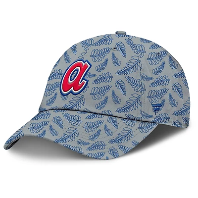 Women's Fanatics  Gray Atlanta Braves Cooperstown Collection Shift Adjustable Hat