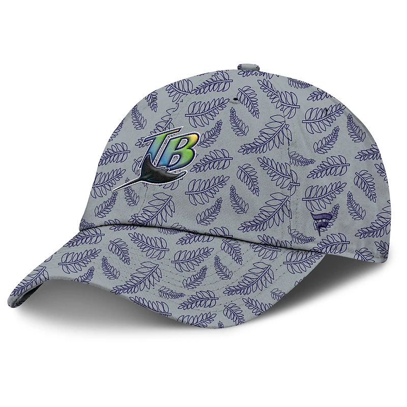 Women's Fanatics  Gray Tampa Bay Rays Cooperstown Collection Shift Adjustable Hat