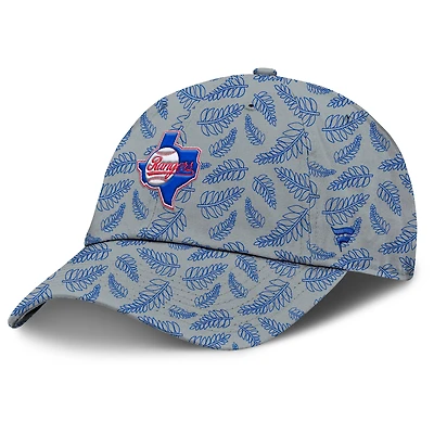 Women's Fanatics  Gray Texas Rangers Cooperstown Collection Shift Adjustable Hat