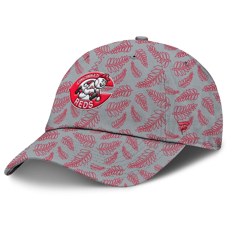 Women's Fanatics Gray Cincinnati Reds Cooperstown Collection Shift Adjustable Hat