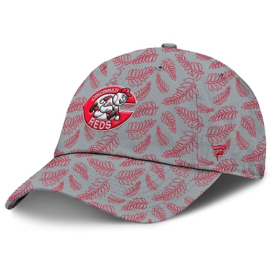 Women's Fanatics  Gray Cincinnati Reds Cooperstown Collection Shift Adjustable Hat
