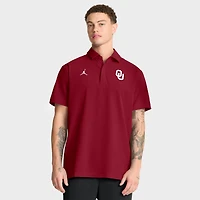 Men's Jordan Brand Crimson Oklahoma Sooners 2025 Coaches Sideline Polo