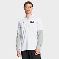 Men's Nike White Georgia Bulldogs One Goal Performance Half-Zip Pullover
