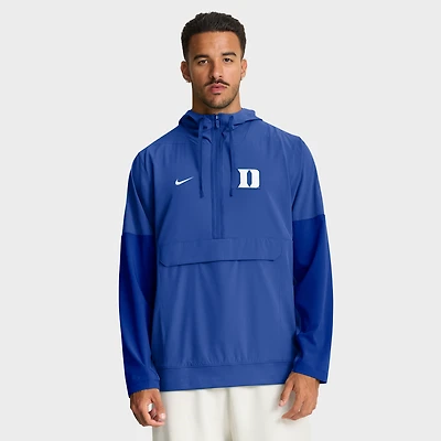 Men's Nike Royal Duke Blue Devils Anorak Half-Zip Hoodie Jacket