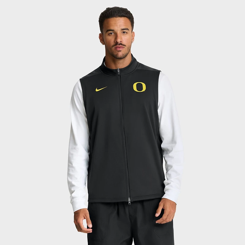 Men's Nike Black Oregon Ducks Primetime Victory Performance Full-Zip Vest