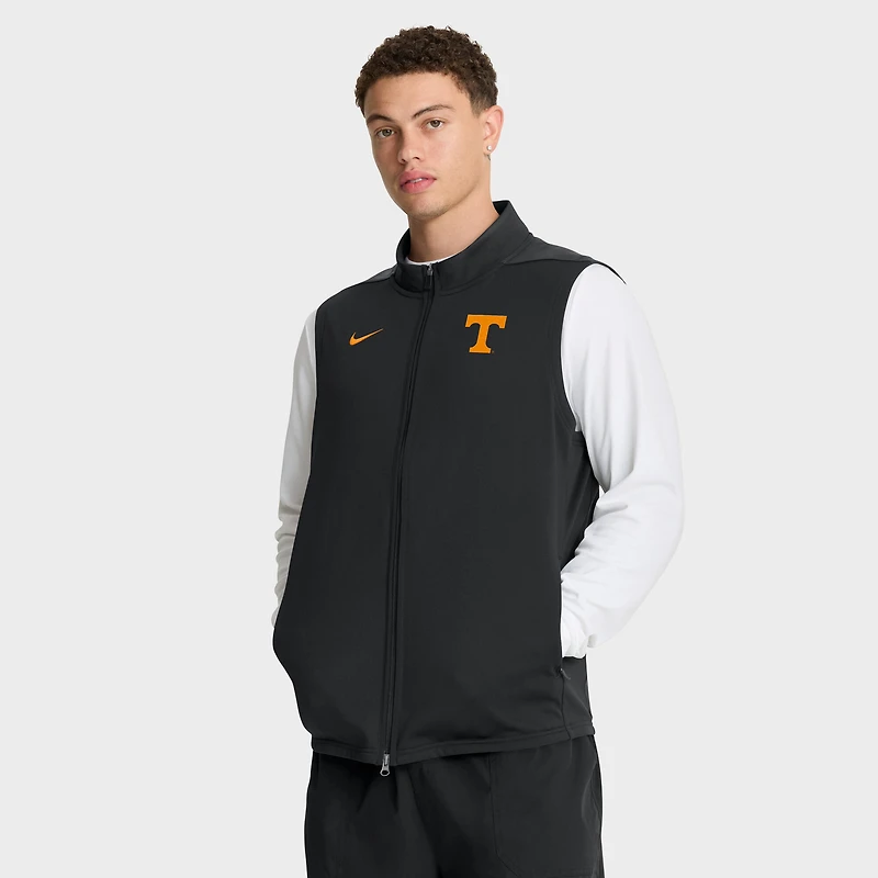 Men's Nike Black Tennessee Volunteers Primetime Victory Performance Full-Zip Vest