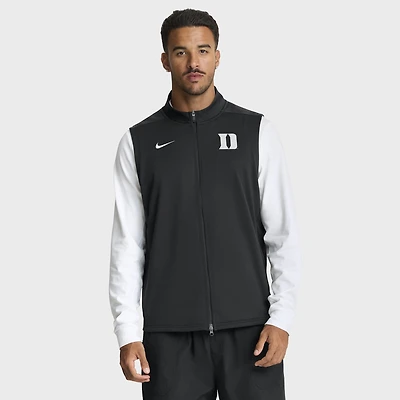 Men's Nike Black Duke Blue Devils Primetime Victory Therma-FIT Full-Zip Vest
