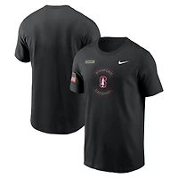 Men's Nike Black Stanford Cardinal 2025 Military Appreciation Dri-FIT T-Shirt