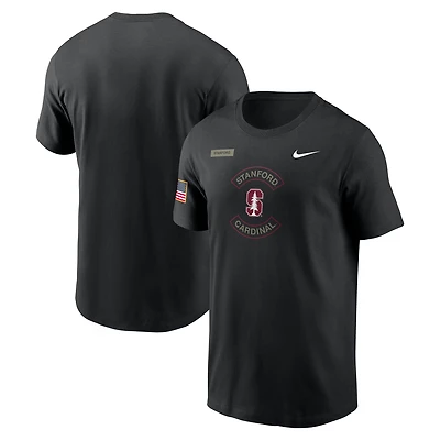 Men's Nike Black Stanford Cardinal 2025 Military Appreciation Dri-FIT T-Shirt