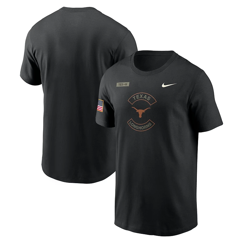 Men's Nike Black Texas Longhorns 2025 Military Appreciation Dri-FIT T-Shirt