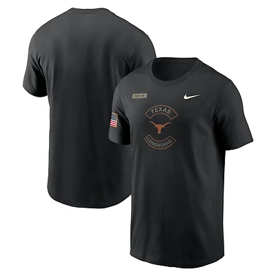 Men's Nike Black Texas Longhorns 2025 Military Appreciation Dri-FIT T-Shirt