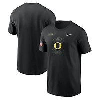 Men's Nike Black Oregon Ducks 2025 Military Appreciation Dri-FIT T-Shirt