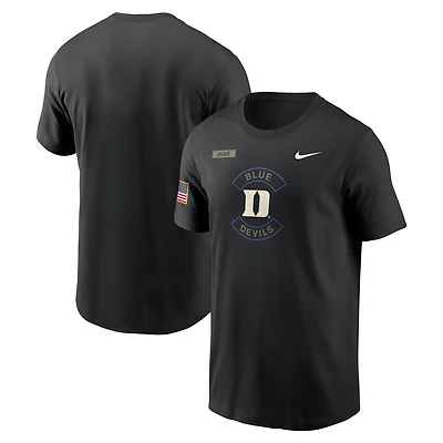 Men's Nike Black Duke Blue Devils 2025 Military Appreciation Dri-FIT T-Shirt