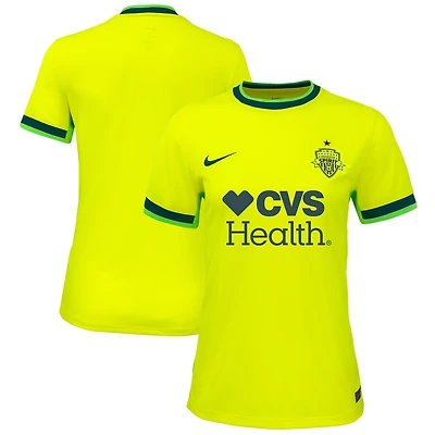 Women's Nike Yellow Washington Spirit 2025 The Shockwave Kit Stadium Replica Jersey