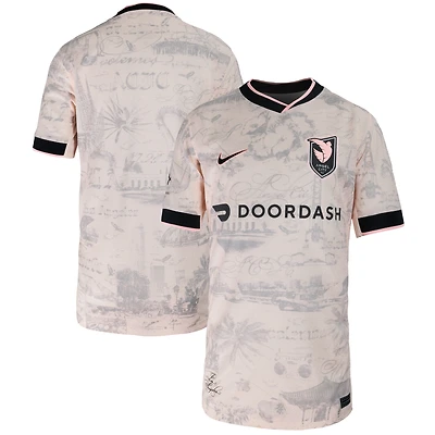 Youth Nike Tan Angel City FC 2025 The Los Angeles Kit Stadium Replica Jersey