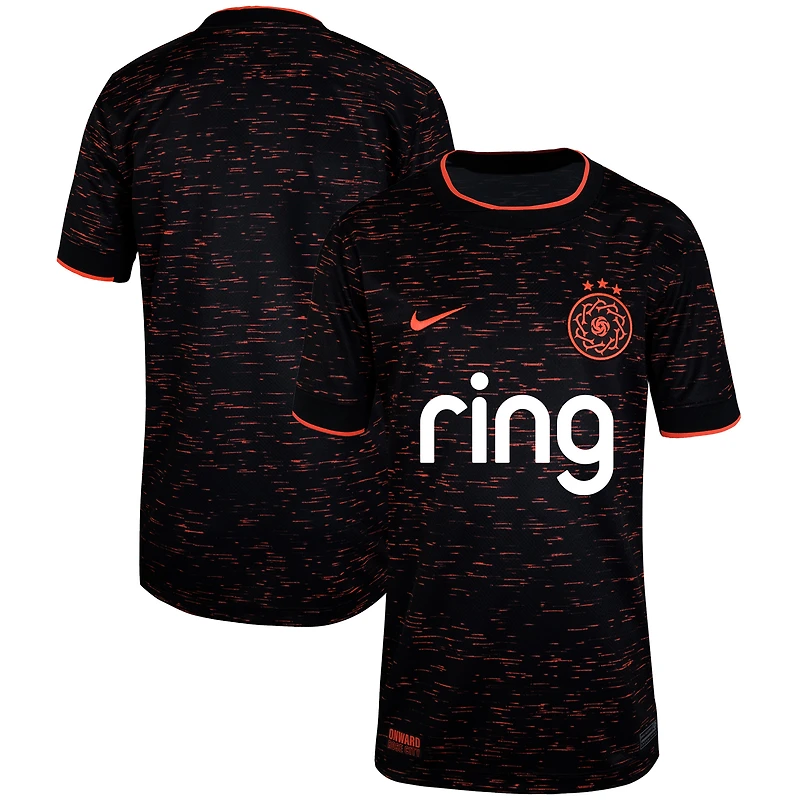 Youth Nike Black Portland Thorns FC 2025 Secondary Stadium Replica Jersey