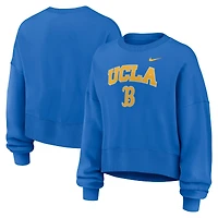 Women's Nike Blue UCLA Bruins Oversized Phoenix Arch Pullover Sweatshirt