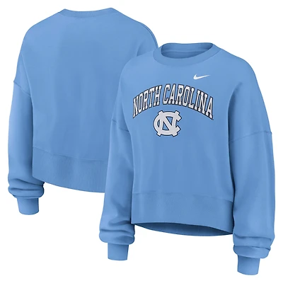 Women's Nike Carolina Blue North Tar Heels Oversized Phoenix Arch Pullover Sweatshirt