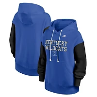 Women's Nike Royal/Black Kentucky Wildcats Oversized Legacy Phoenix Pullover Hoodie