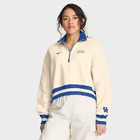 Women's Nike Tan Kentucky Wildcats Legacy Half-Zip Sweatshirt