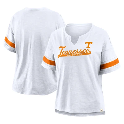 Women's Fanatics White Tennessee Volunteers Hometown Premium Script T-Shirt