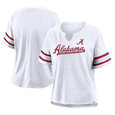 Women's Fanatics White Alabama Crimson Tide Hometown Premium Script T-Shirt