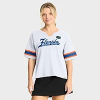 Women's Fanatics White Florida Gators Hometown Premium Script T-Shirt