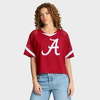 Women's Fanatics Crimson Alabama Crimson Tide Oversized Raglan V-Neck Fashion Jersey