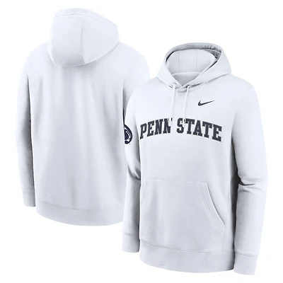 Men's Nike Penn State Nittany Lions 2025 Sideline Club Fleece Pullover Hoodie