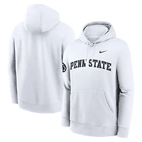 Men's Nike Penn State Nittany Lions 2025 Sideline Club Fleece Pullover Hoodie