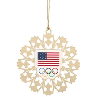 Team USA Flag & Rings Ornament