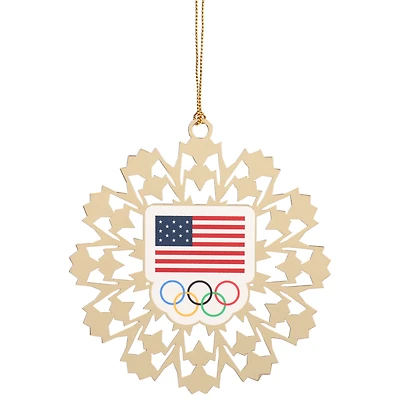 Team USA Flag & Rings Ornament