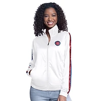 Women's G-III Sports by Carl Banks  White Chicago Cubs Gear II Full-Zip Track Jacket