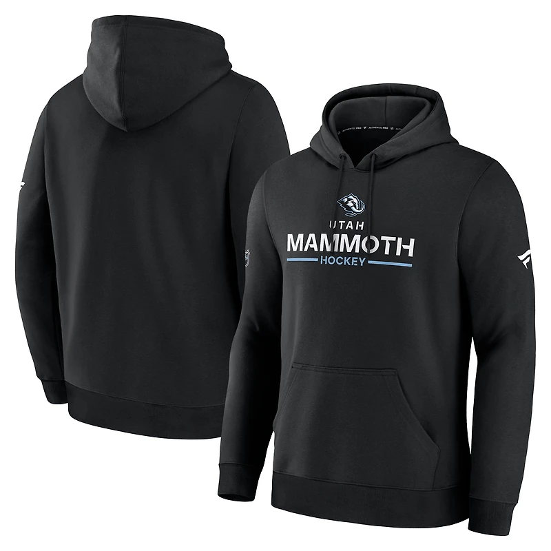Men's Fanatics Black Utah Mammoth Authentic Pro Primary Hoodie