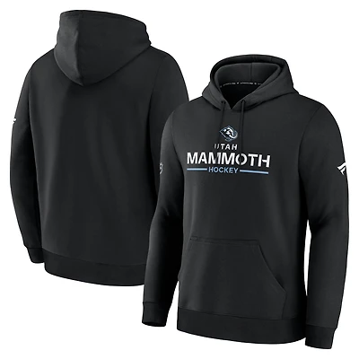 Men's Fanatics Black Utah Mammoth Authentic Pro Primary Hoodie