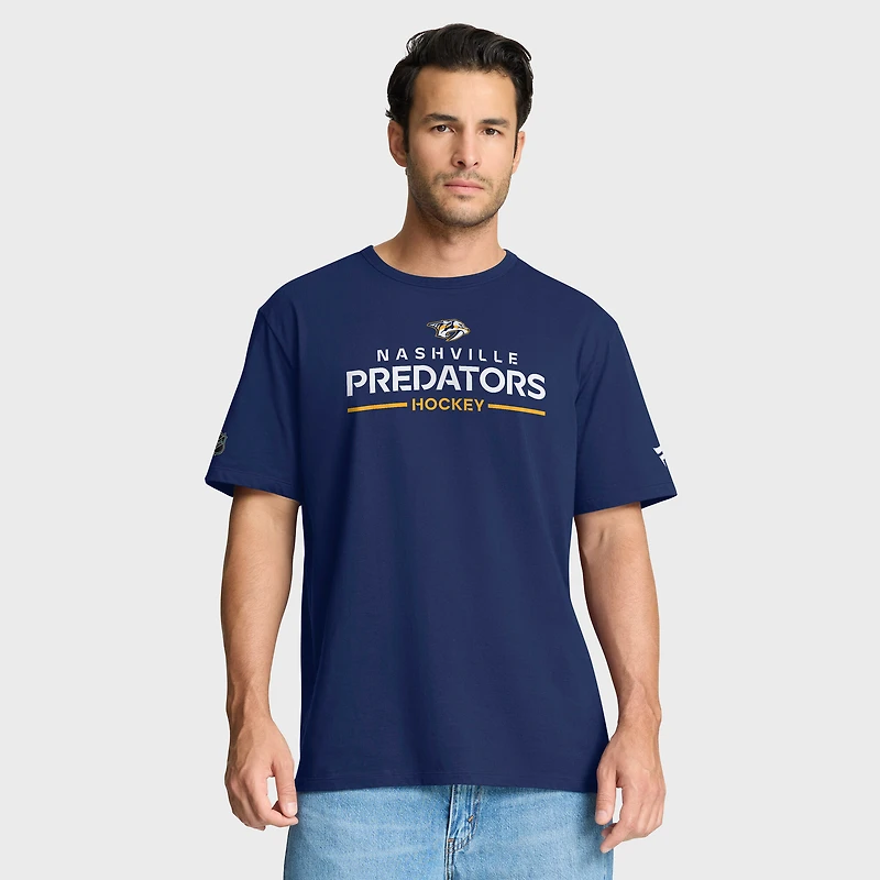 Men's Fanatics Navy Nashville Predators Authentic Pro Primary T-Shirt