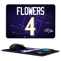Keyscaper Zay Flowers Baltimore Ravens Wireless Charger and Mouse Pad