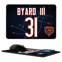 Keyscaper Kevin Byard III Chicago Bears Wireless Charger and Mouse Pad