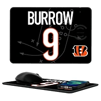 Keyscaper Joe Burrow Cincinnati Bengals Wireless Charger and Mouse Pad