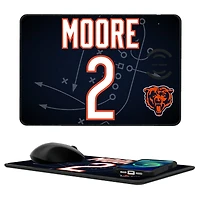 Keyscaper D.J. Moore Chicago Bears Wireless Charger and Mouse Pad