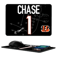 Keyscaper Ja'Marr Chase Cincinnati Bengals Wireless Charger and Mouse Pad