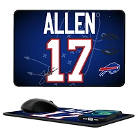 Keyscaper Josh Allen Buffalo Bills Wireless Charger and Mouse Pad