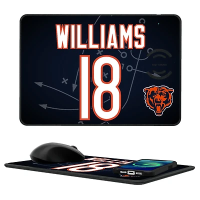 Keyscaper Caleb Williams Chicago Bears Wireless Charger and Mouse Pad