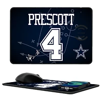 Keyscaper Dak Prescott Dallas Cowboys Wireless Charger and Mouse Pad